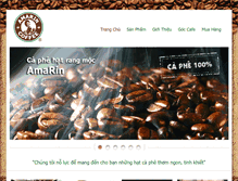 Tablet Screenshot of amarincoffee.com